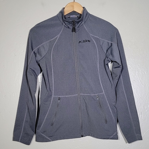 Klim Gray Zip Up Jacket - Picture 1 of 4